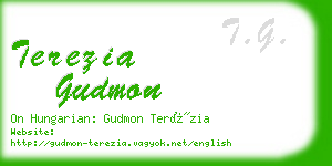 terezia gudmon business card